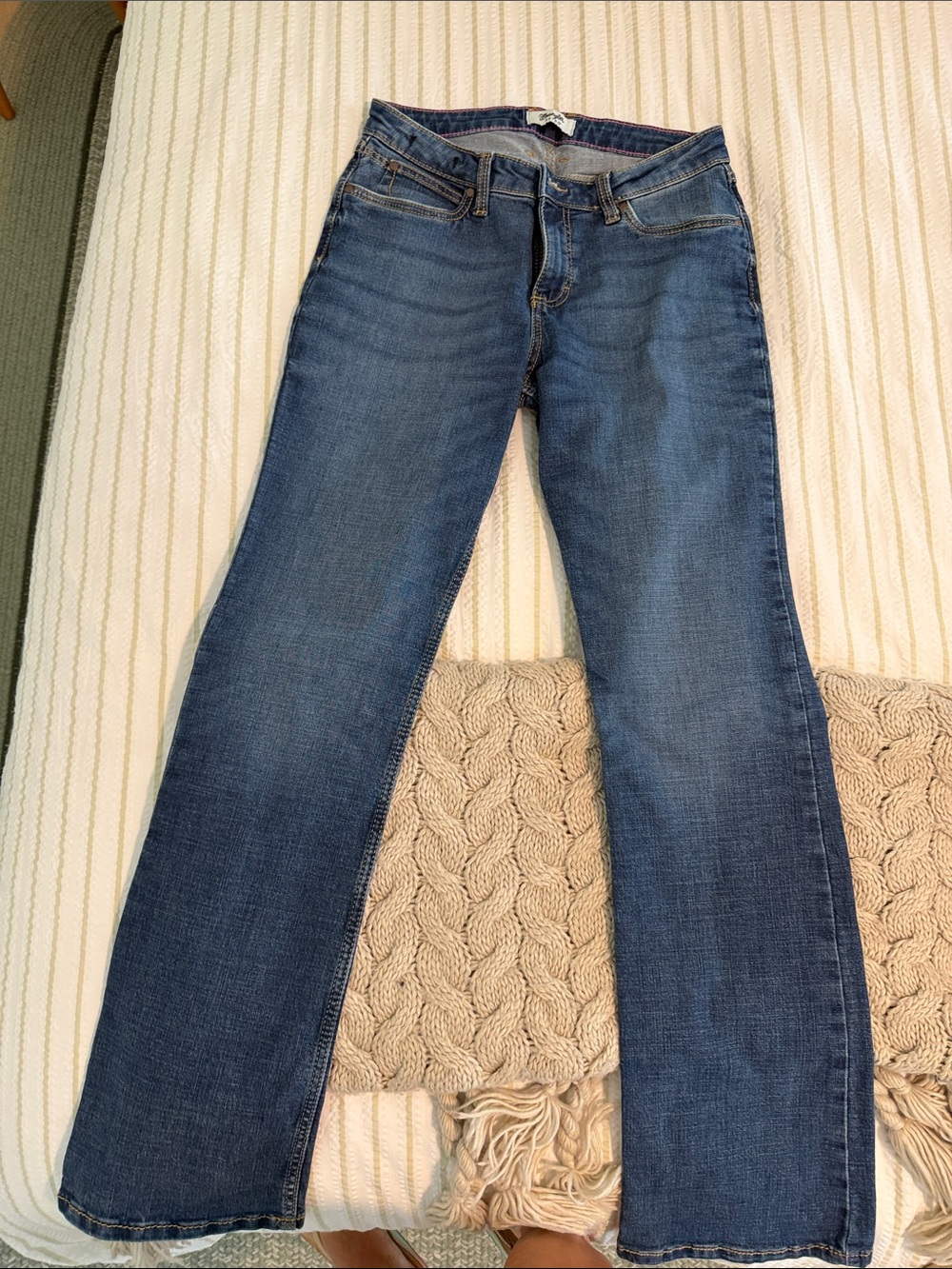 Wrangler Women's Blue Wide Leg Jeans